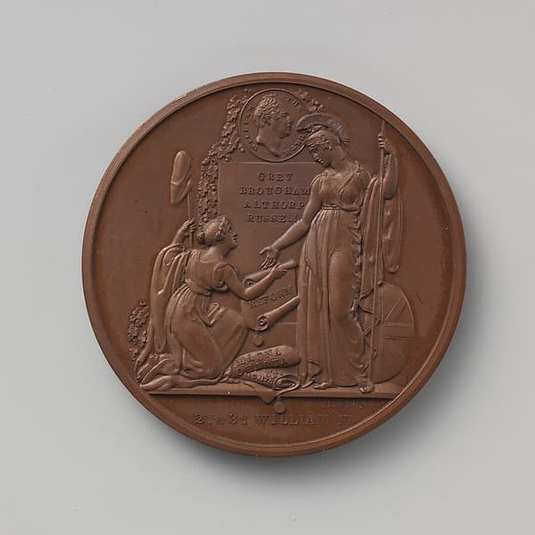 A Whig Medal, evidently issued by the city, to Commemorate the Passage of the 2nd Reform Bill, 1832