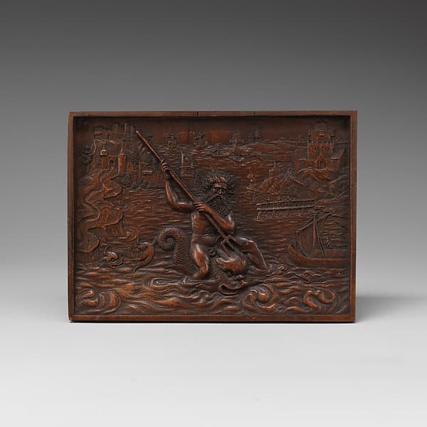 Neptune Riding a Dolphin