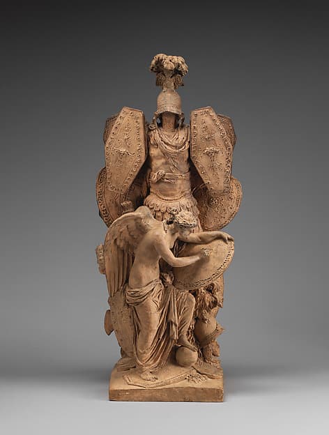 Victory Writing on a Shield