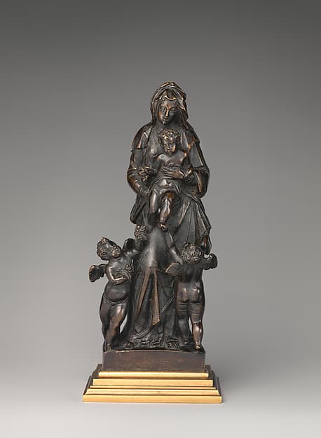 Virgin and child with angels
