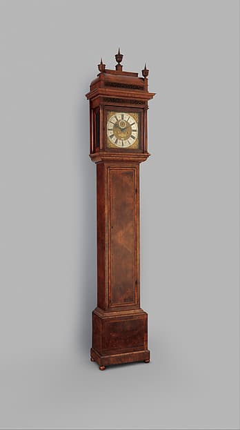 Longcase clock with calendar