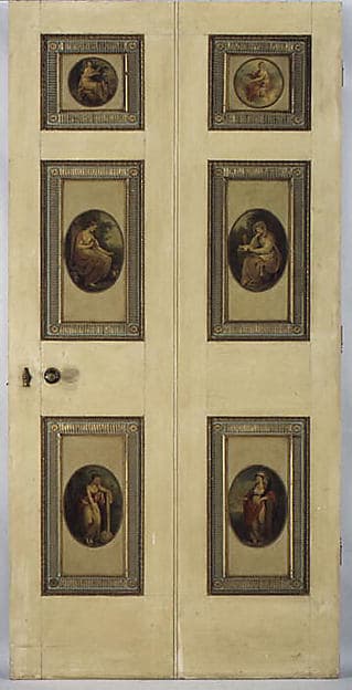 Pair of doors with scenes after Angelica Kauffman