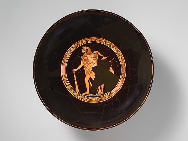 Terracotta kylix (drinking cup)