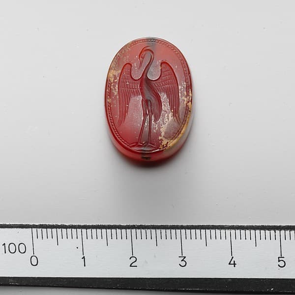 Carnelian scaraboid