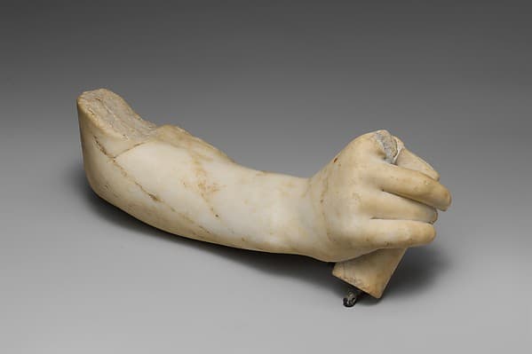Marble right hand and forearm