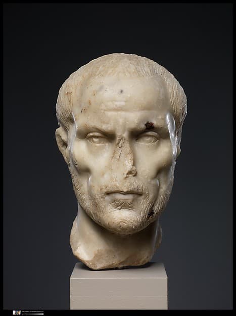 Marble portrait of a man