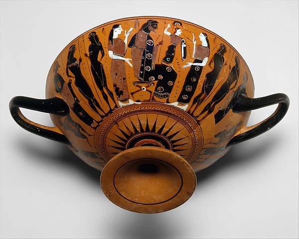 Terracotta kylix (drinking cup)