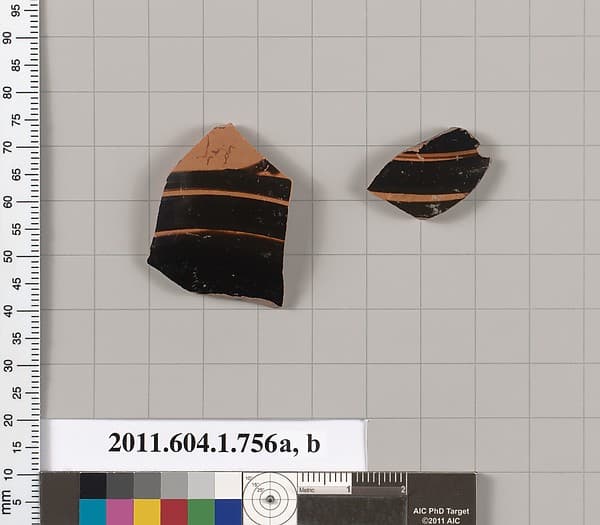 Terracotta fragments of a kylix or skyphos?
