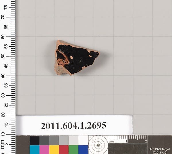 Terracotta fragment of a kylix (drinking cup)