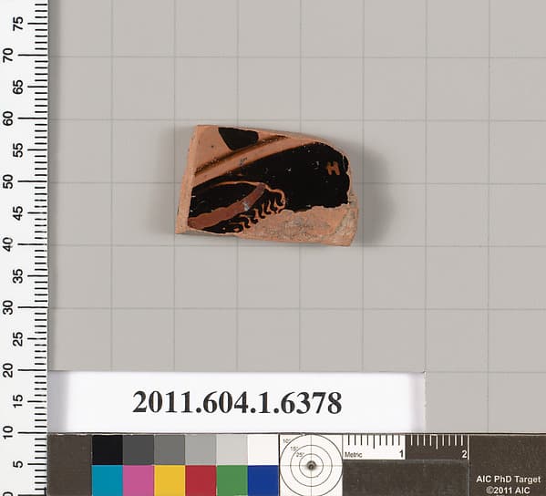 Terracotta fragment of a kylix (drinking cup)