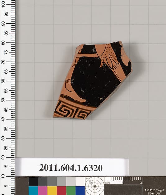 Terracotta fragment of a kylix (drinking cup)