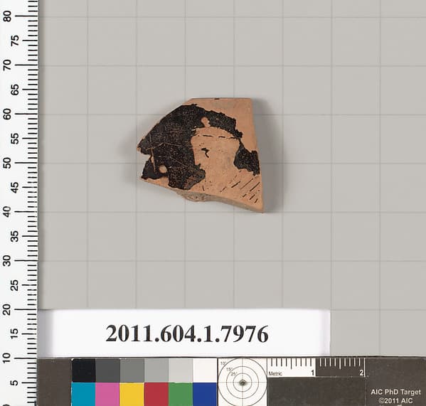 Terracotta rim fragment of a kylix (drinking cup)