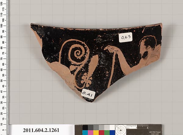 Terracotta fragment of a skyphos (deep drinking cup)