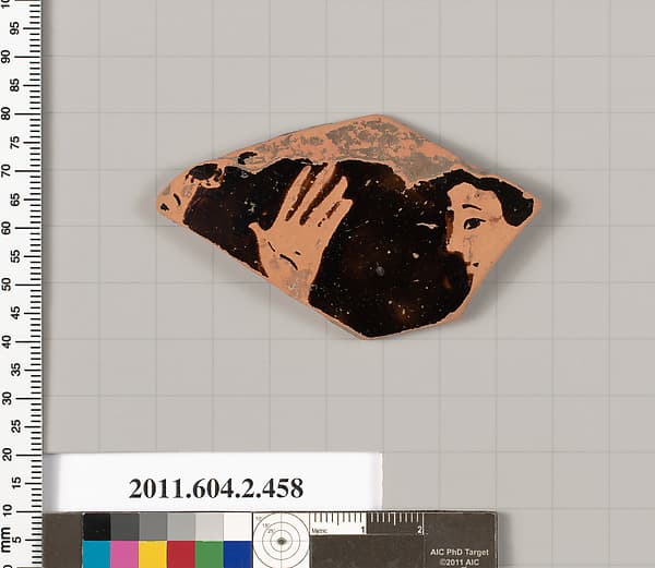 Terracotta fragment of a column-krater (bowl for mixing wine and water)