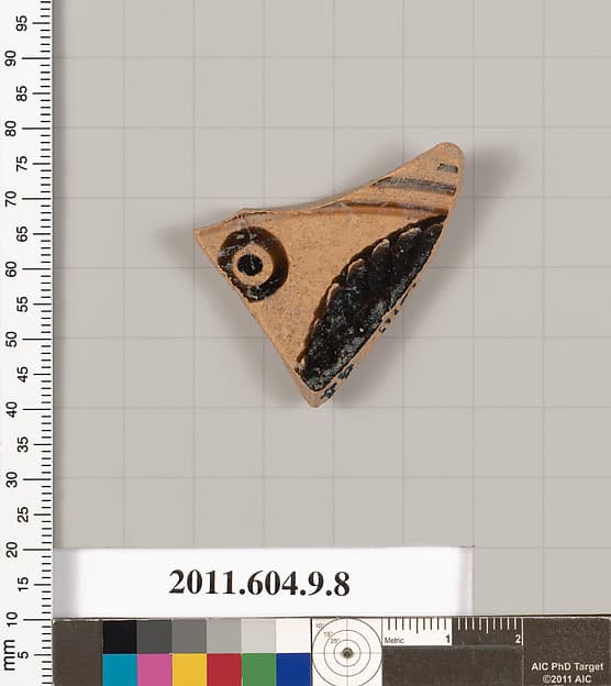 Terracotta fragment of a kylix (drinking cup)