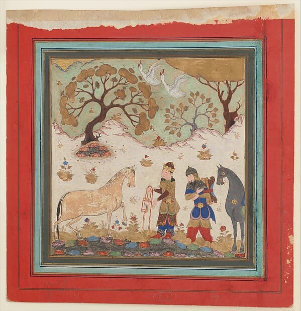 "Rustam Captures Rakhsh", Folio from a Shahnama (Book of Kings)