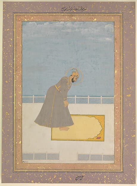 Portrait of Prince Muhammad Buland Akhtar (known as Nur Achhe Sahib) at Prayer