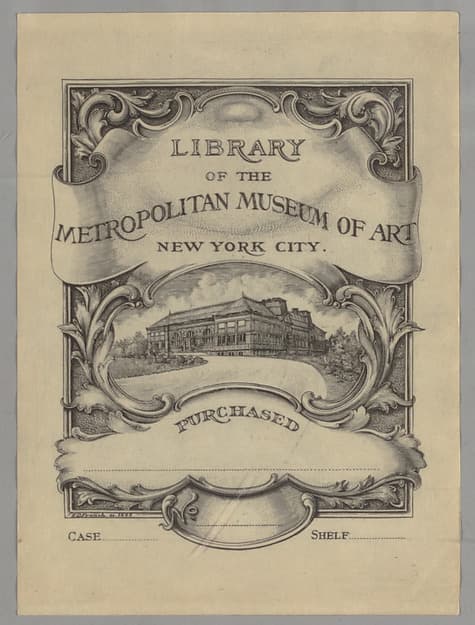 Library of the Metropolitan Museum of Art bookplate