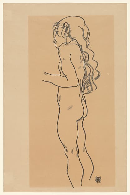 Standing Nude Girl, Facing Left