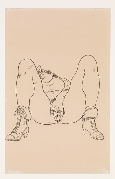 Reclining Nude with Boots