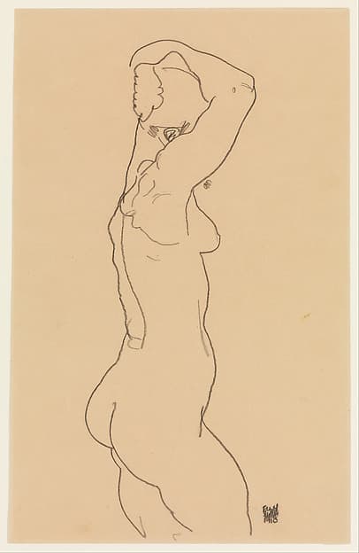 Standing Nude, Facing Right
