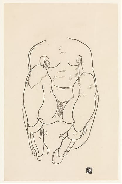 Torso of a Seated Woman with Boots