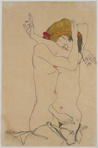 Two Women Embracing