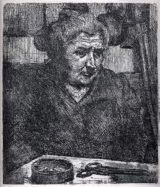 The Artist's Mother at a Table