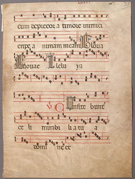 Manuscript Leaf, from a Gradual