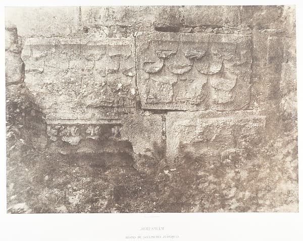 Jérusalem, Restes de scupltures judaïques