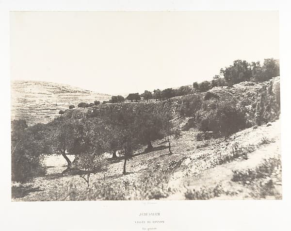 Jérusalem, Vue générale de la Vallée de Hinnom