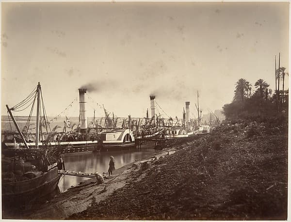 Fête de S. A. Ismaïl Pacha à bord des bateaux de LL. A A. les princes, janvier 1867