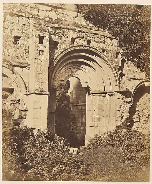 Rivaulx Abbey. Doorway of the Refectory