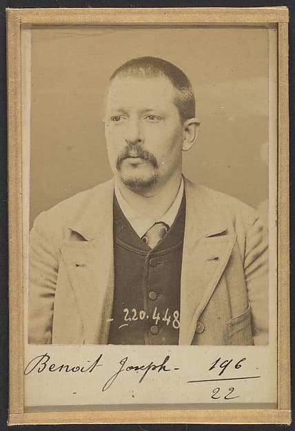 Benoit. Joseph, Alexandre. 33 ans, né le 9/6/61 à Paris XIIIe. Potier d'étain. Anarchiste. 2/7/94.