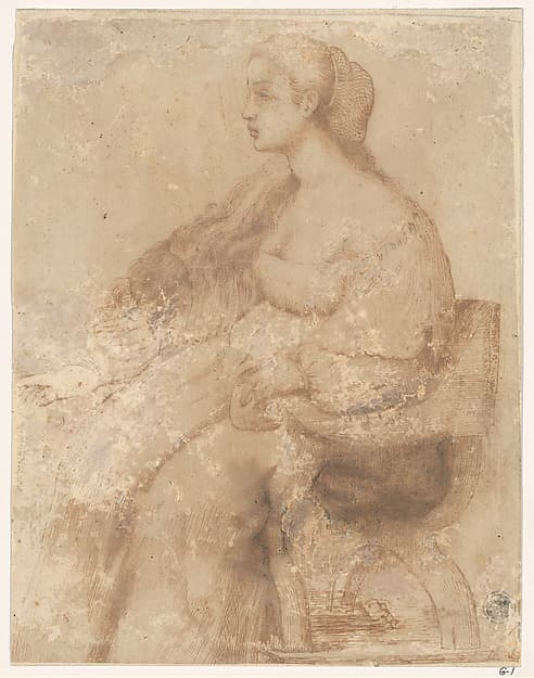 A Young Woman Seated in a Chair