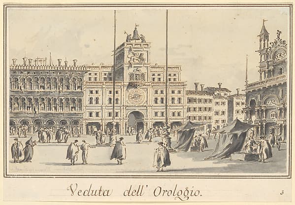 The Clock Tower of San Marco, from the Front of the Basilica