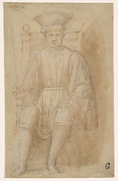 A Man Seated on a Throne
