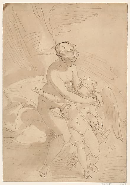Venus Blindfolding Cupid