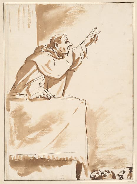 A Monk Preaching