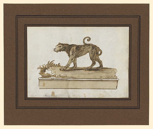 A Leopard, Moving to the Left (on a Base)