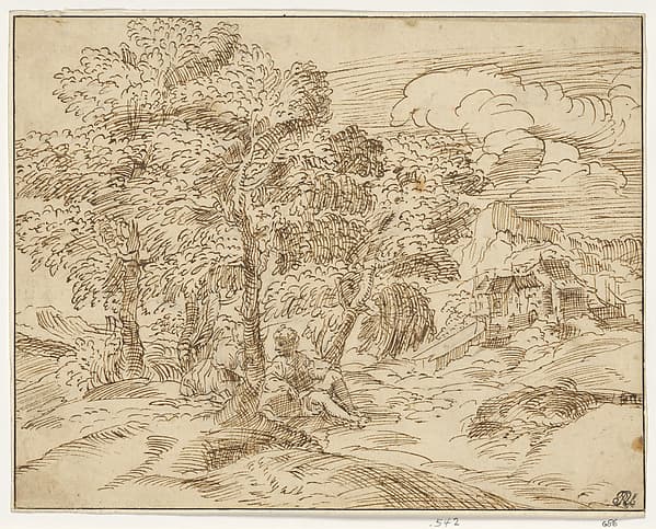 Landscape with Two Seated Figures