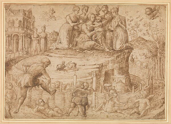 Vulcan Building a Fence Around the Mount of Venus