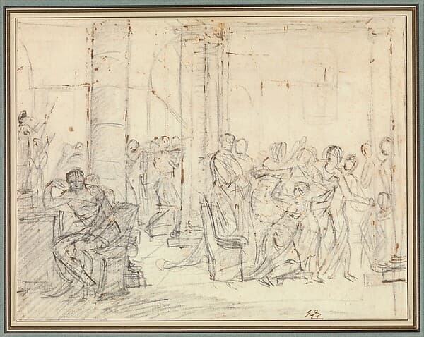Study for The Lictors Bringing Brutus the Bodies of his Sons