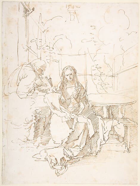 The Holy Family in an Enclosed Garden