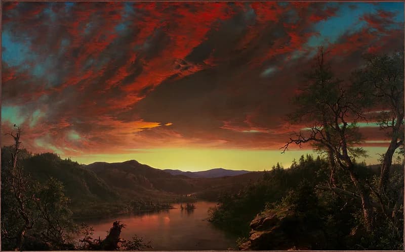 Twilight in the Wilderness (1860) by Frederic Edwin Church Cleveland Museum of Art — Twilight in the Wilderness (1860) by Frederic Edwin Church