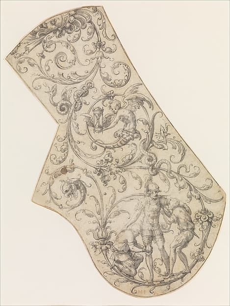 Design for the Right Pauldron of a Parade Armor