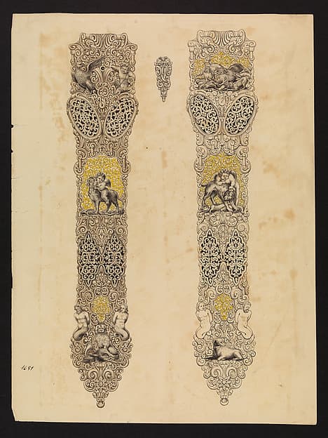 Design for Two Sides of a Dagger Sheath