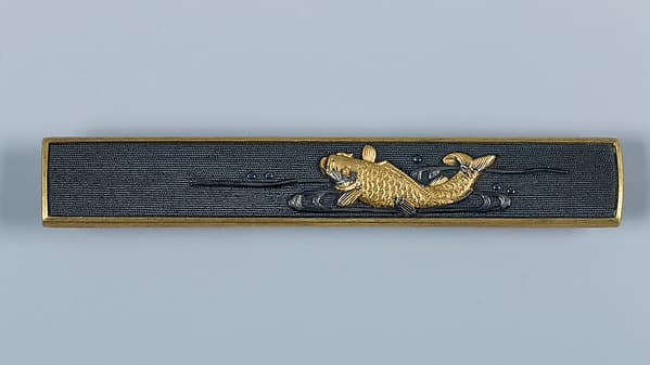 Set of Sword Fittings (Mitokoromono) with Two Additional Knife Handles (Kozuka) and a Pair of Grip Ornaments (Menuki)