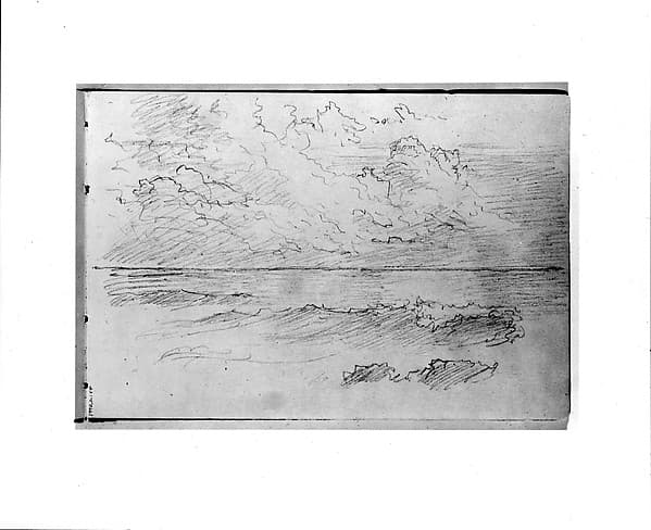Sketch of Clouds and Sea (from Sketchbook VII)