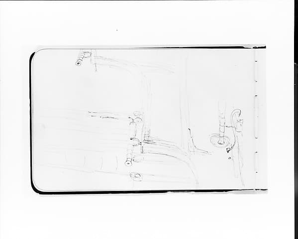 Sketches of Telescopes on a Ship's Deck (from Sketchbook)